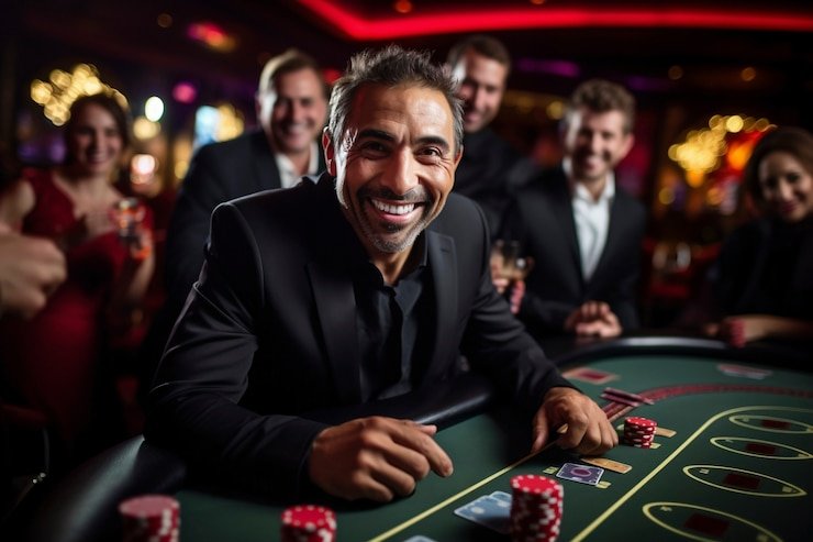 Meja baccarat langsung dengan dealer profesional di studio koycash