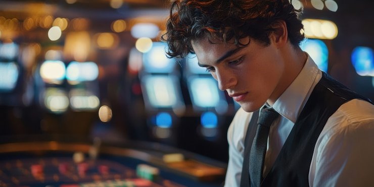 Antarmuka meja baccarat koycash menampilkan pilihan taruhan dan statistik permainan